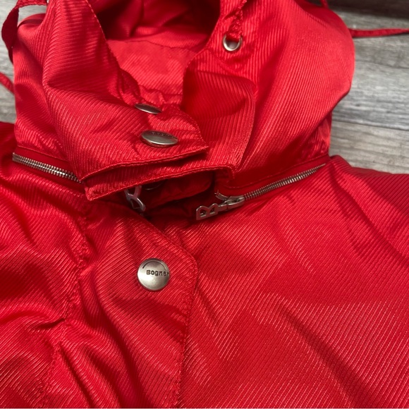 Vintage 1980s Bogner Women's Goose Down Ski Jacket Size 8 Red Made in USA. - Picture 11 of 13